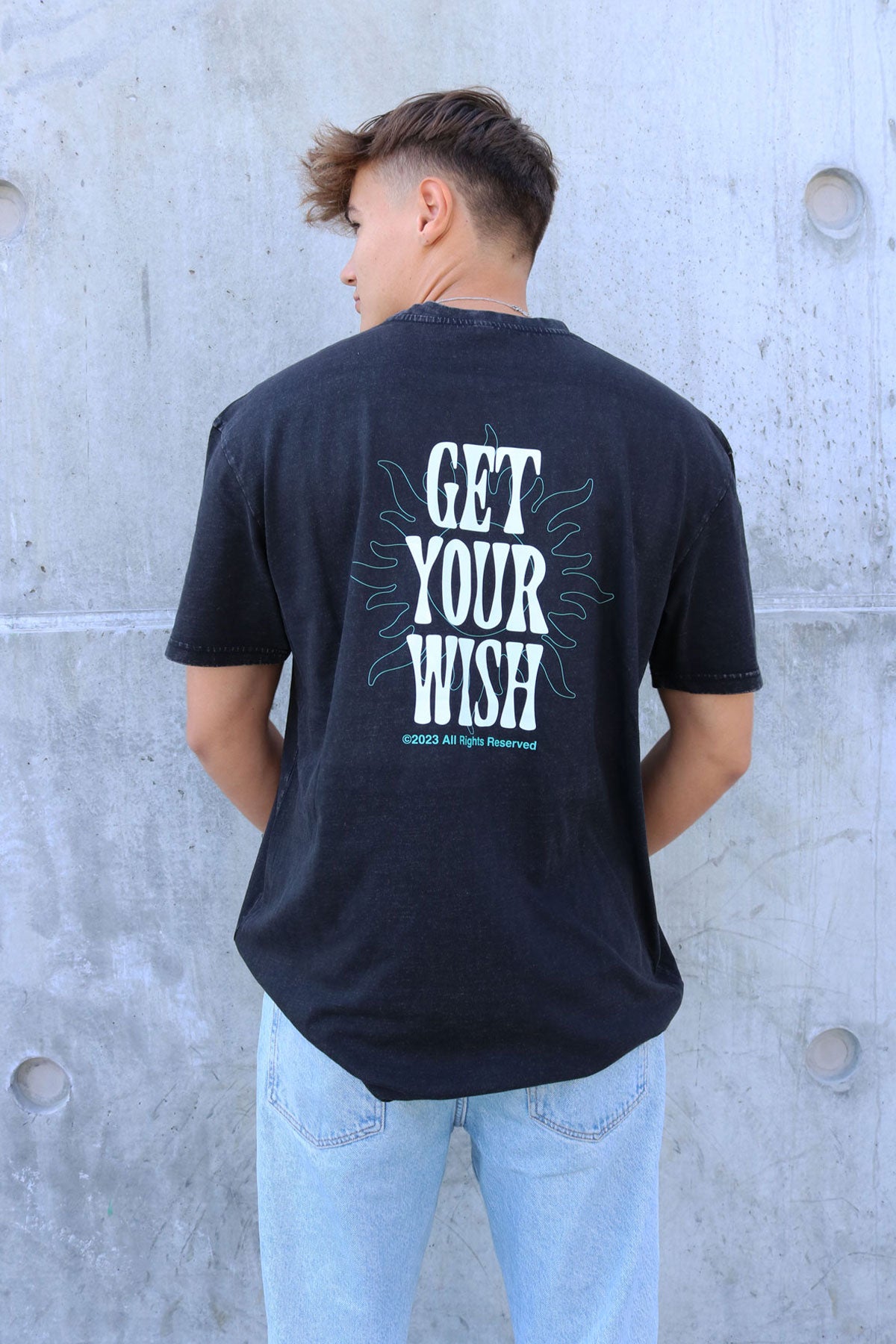 Get Your Wish Washed Oversized Tee