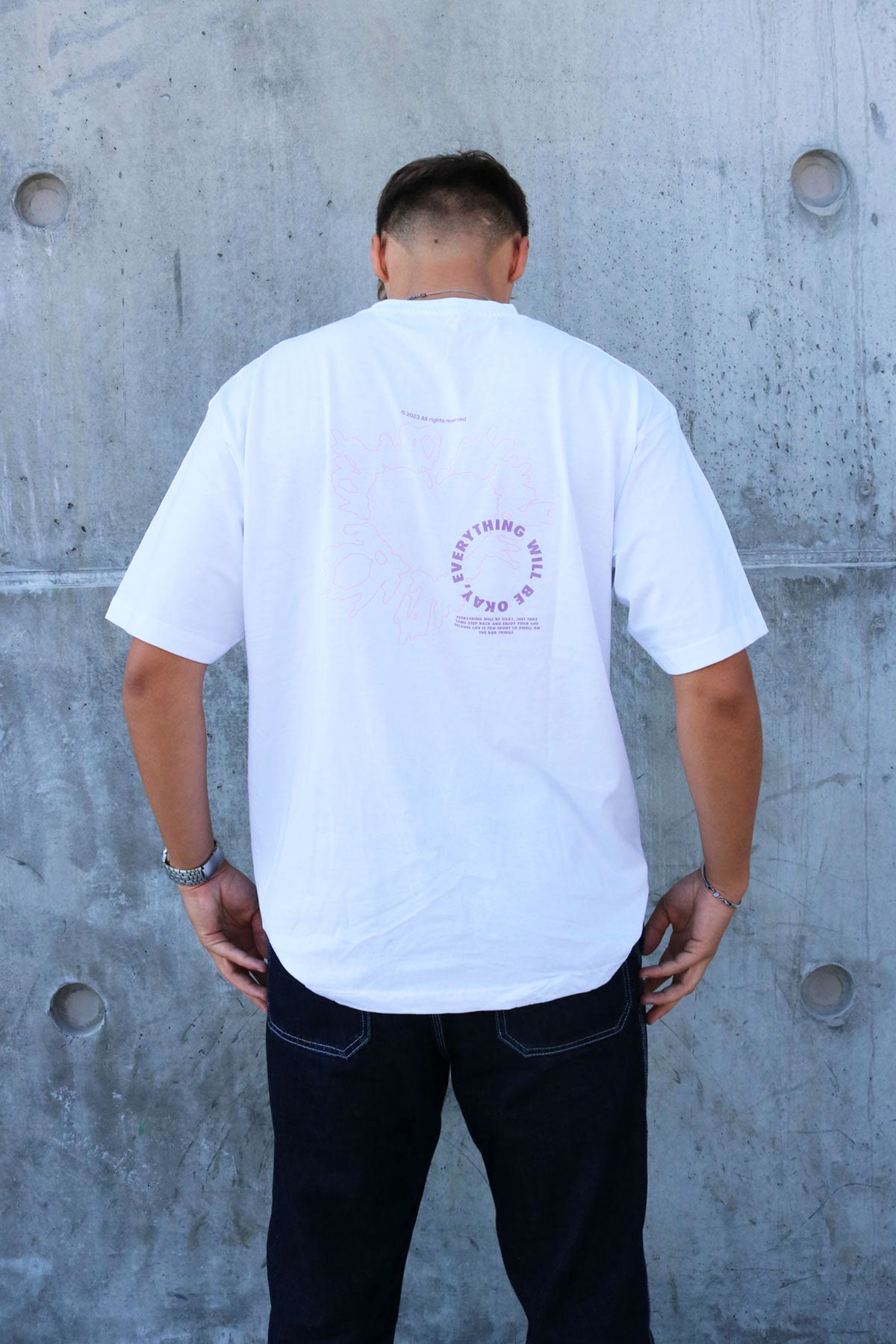 Everything Will Be Okay Oversized Box Fit Tee