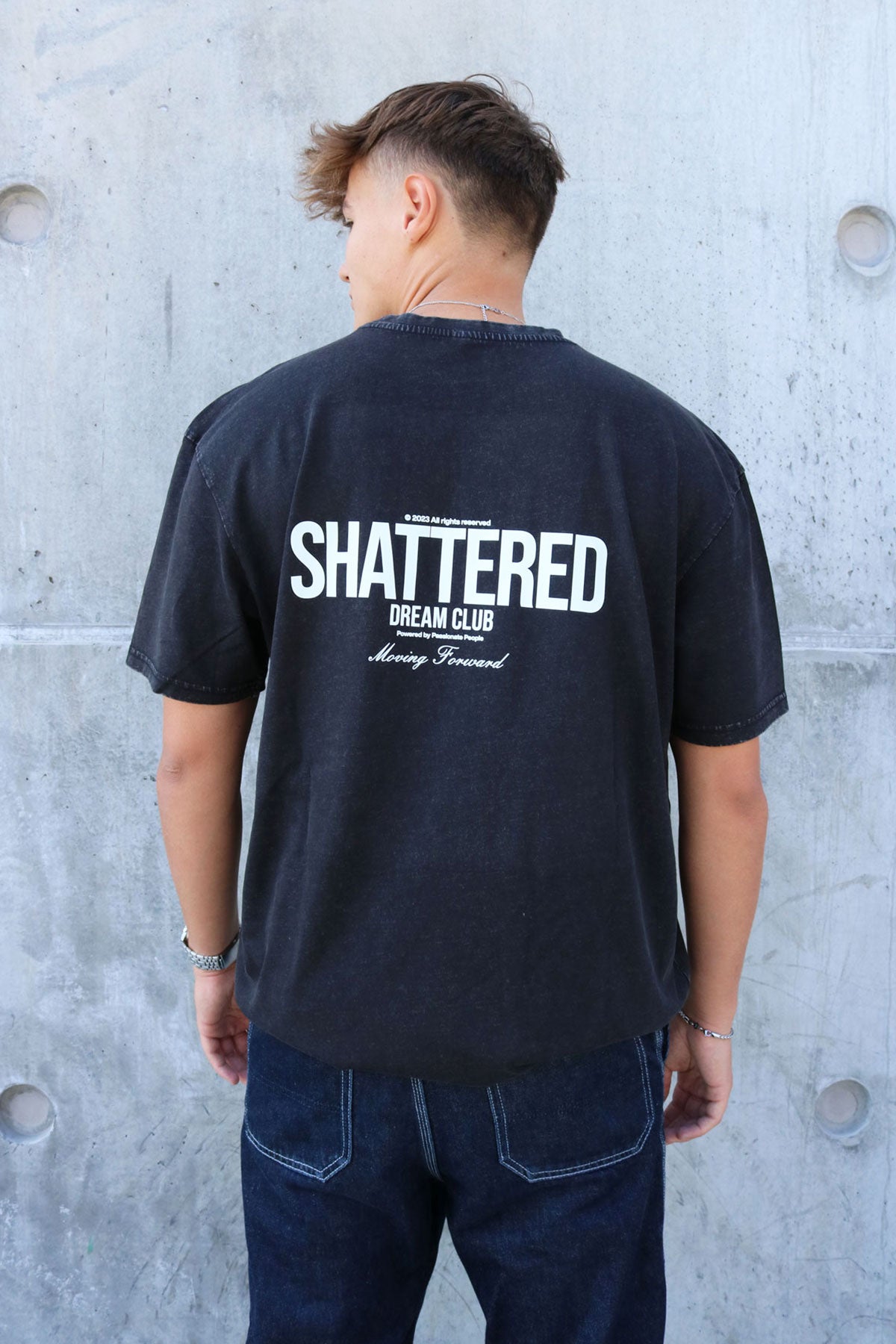 Shattered Dreams Club Washed Oversized Tee