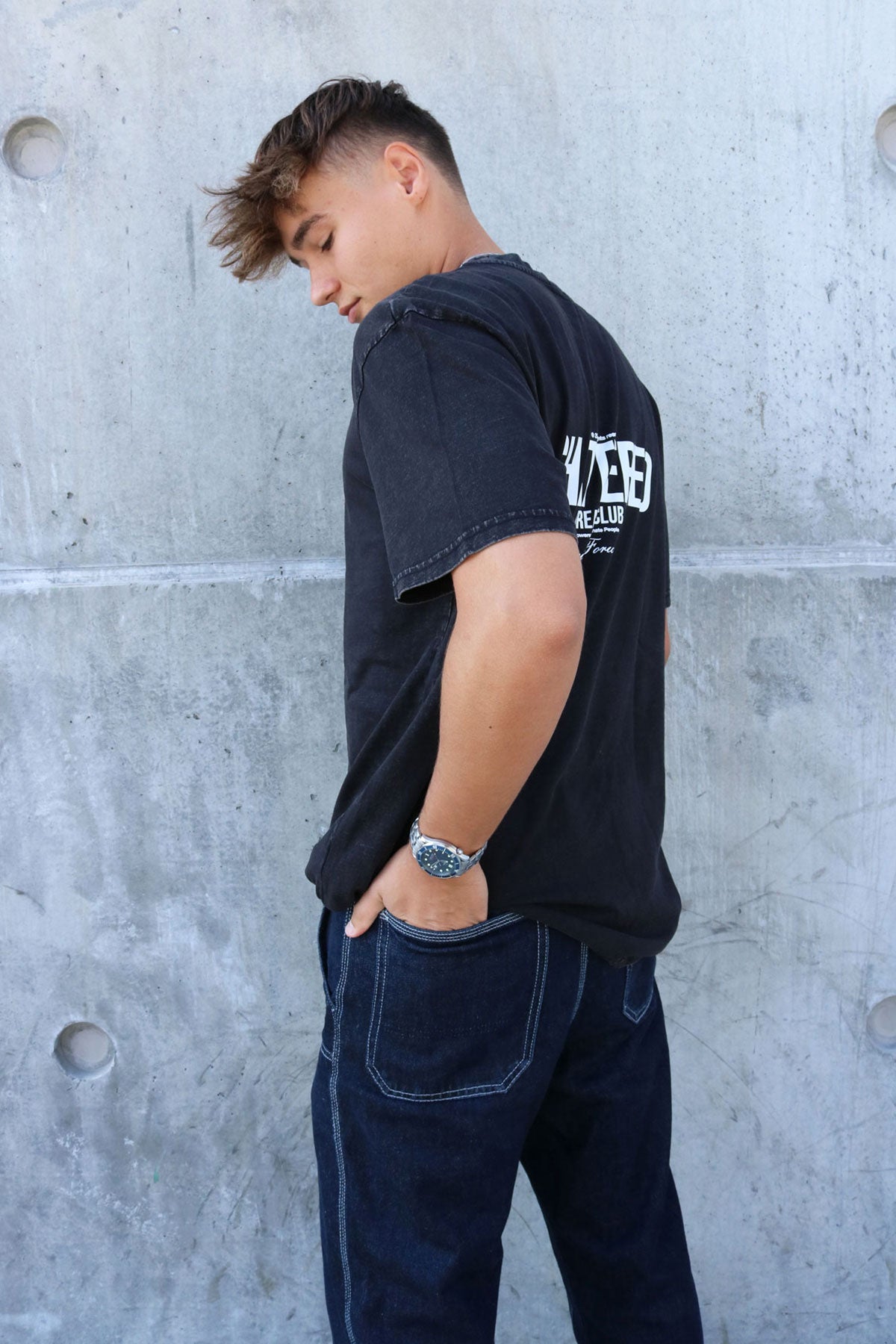 Shattered Dreams Club Washed Oversized Tee