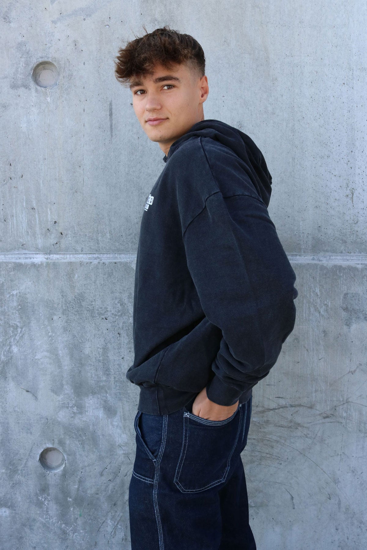 Shattered Dreams Club Washed Oversized Hoodie