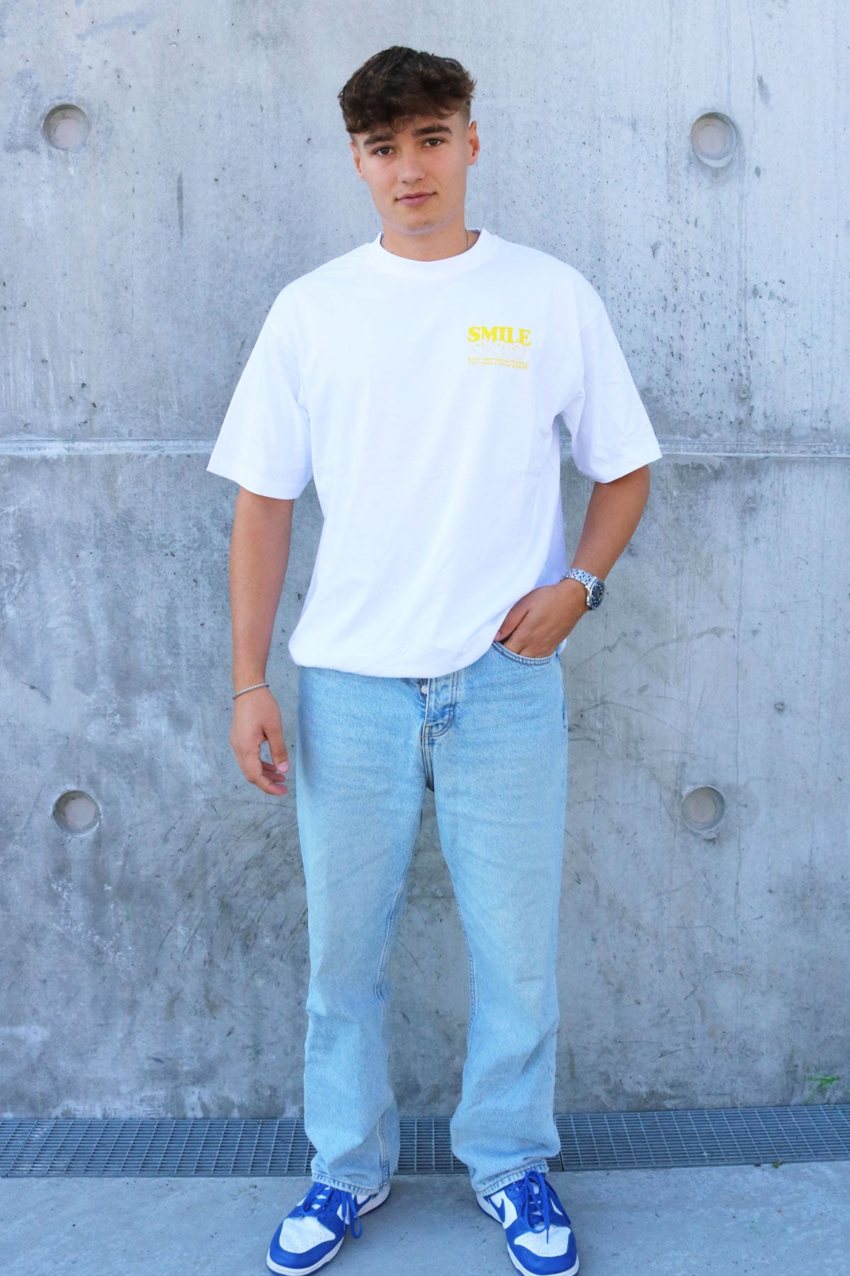 Smile Oversized Box Fit Tee