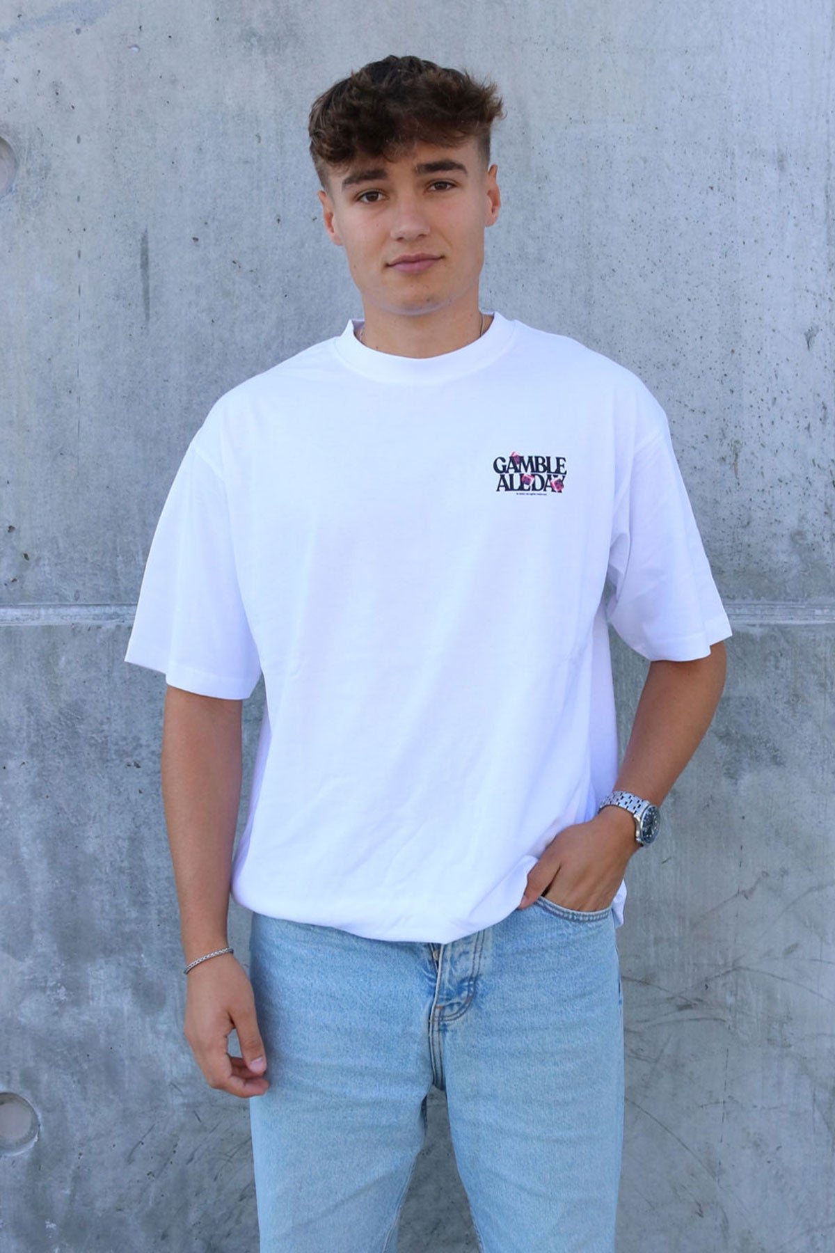 Gamble All Day Oversized Box Fit Tee
