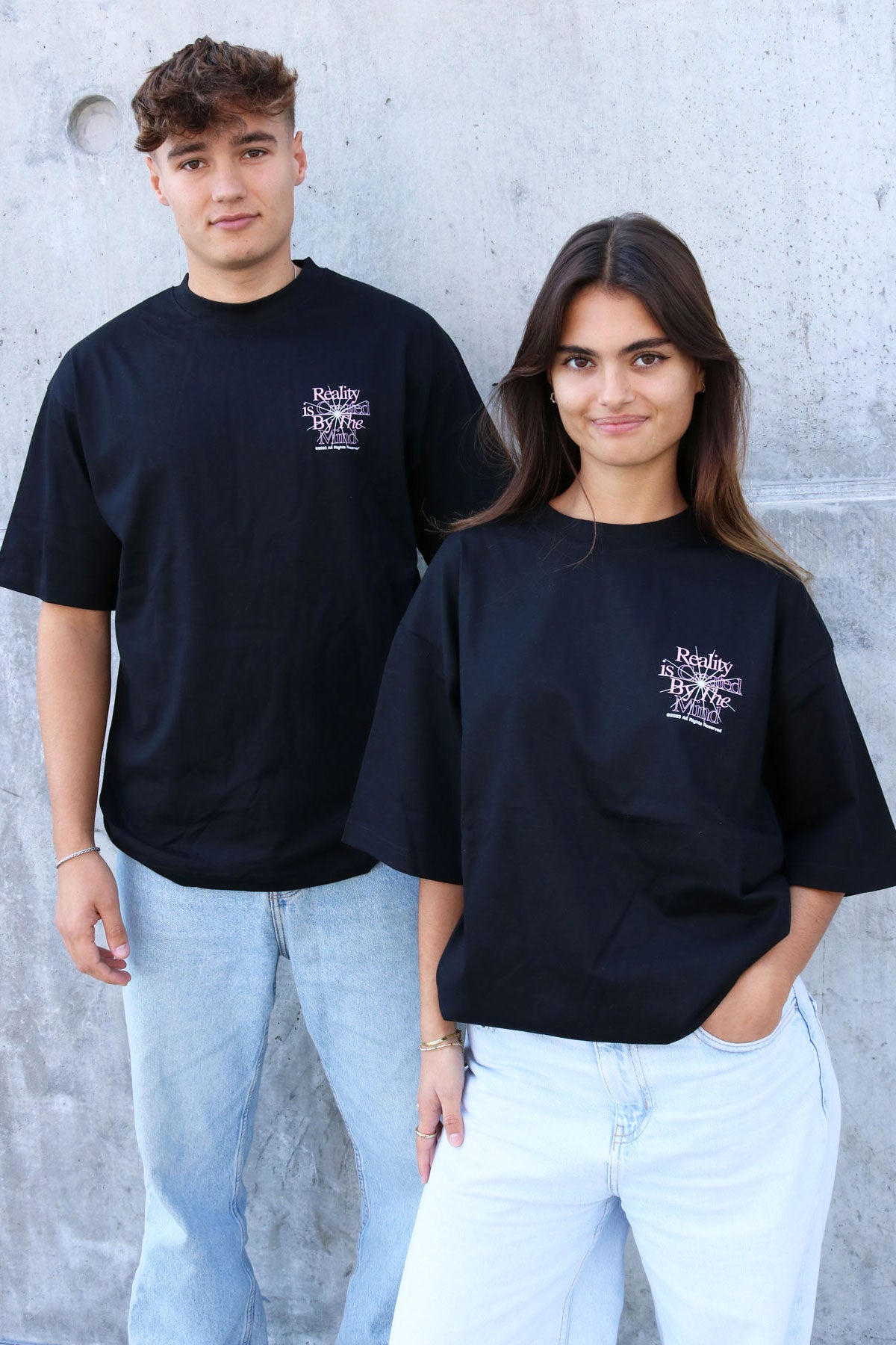 Reality Is Created By The Mind Oversized Box Fit Tee