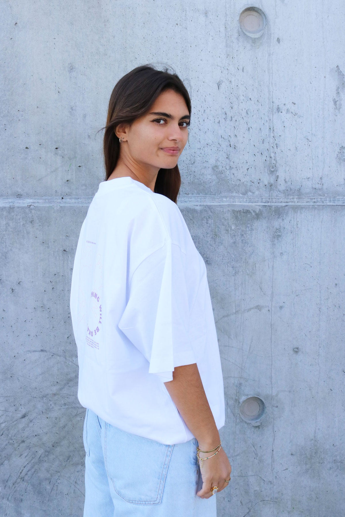 Everything Will Be Okay Oversized Box Fit Tee