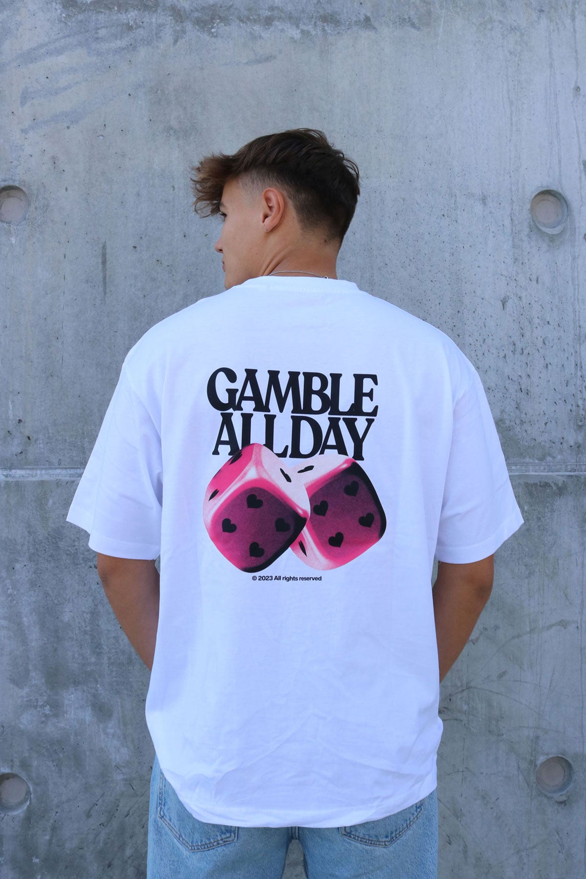 Gamble All Day Oversized Box Fit Tee
