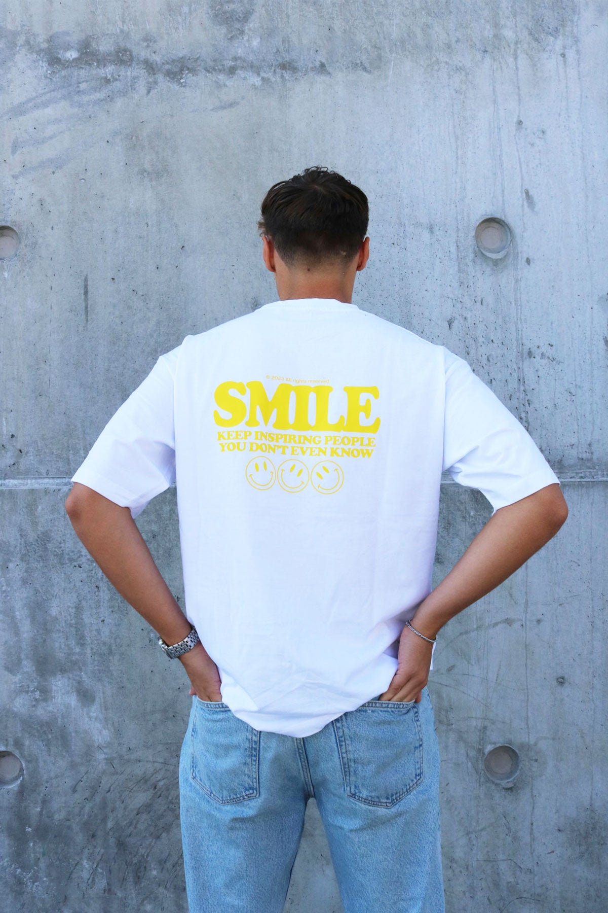 Smile Oversized Box Fit Tee
