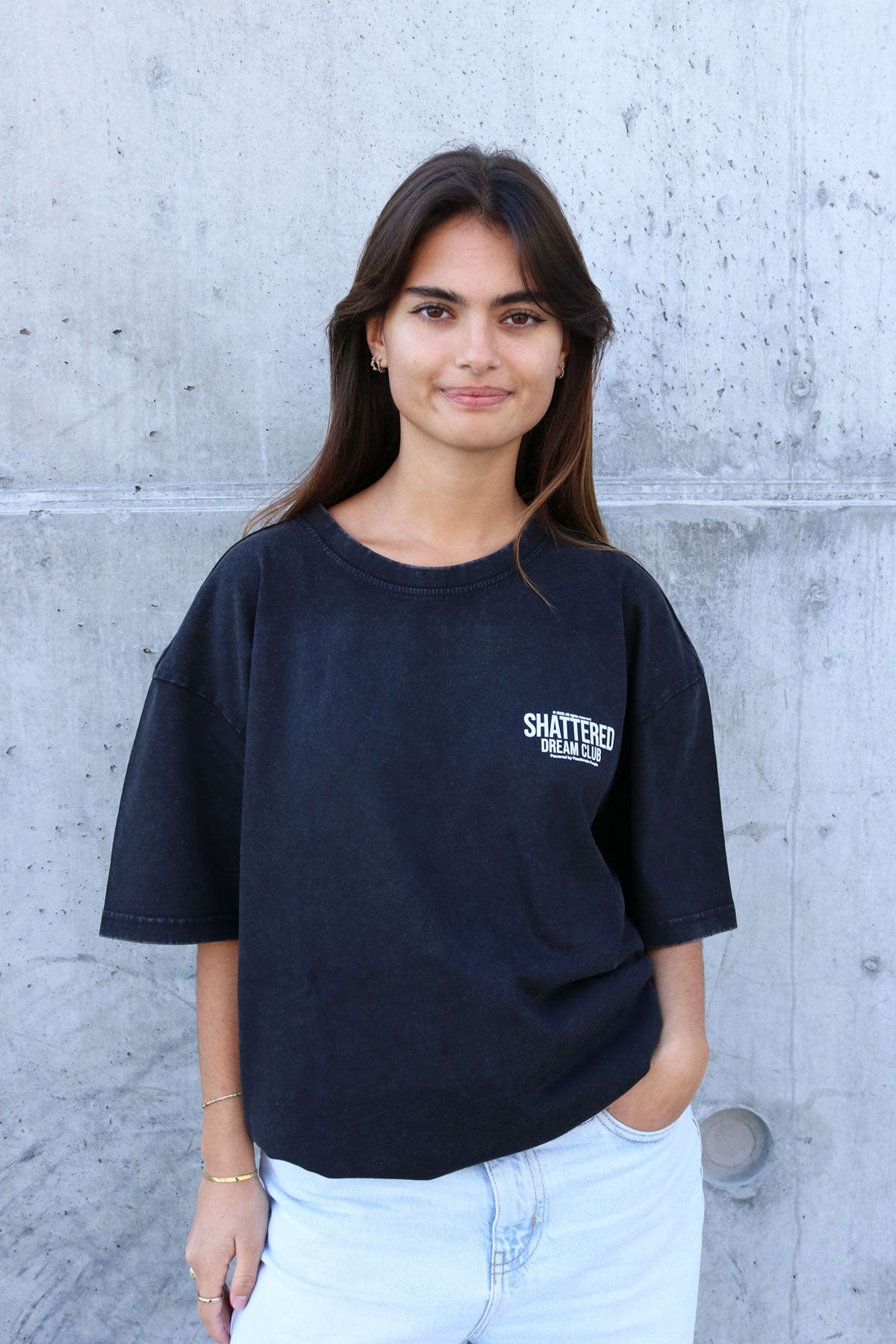 Shattered Dreams Club Washed Oversized Tee