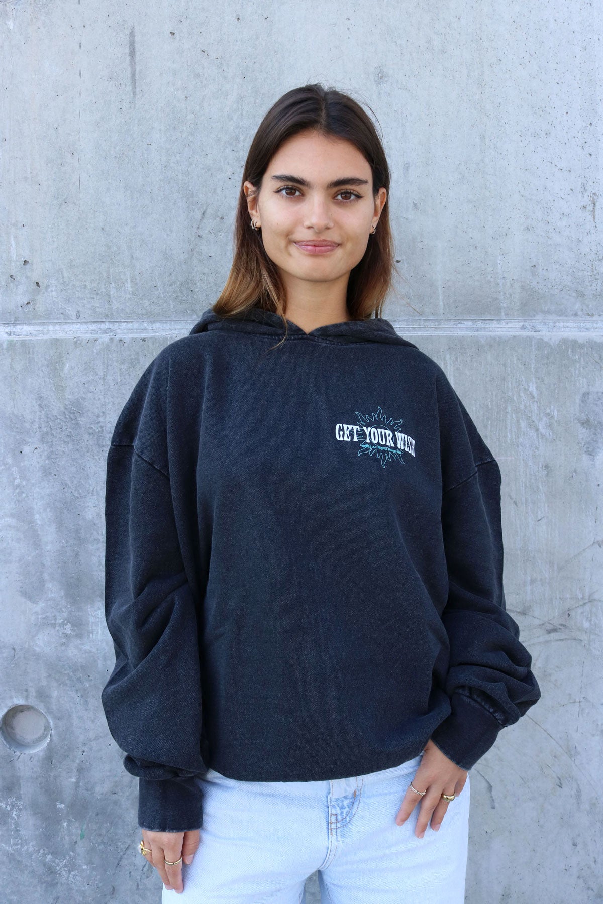 Get Your Wish Washed Oversized Hoodie