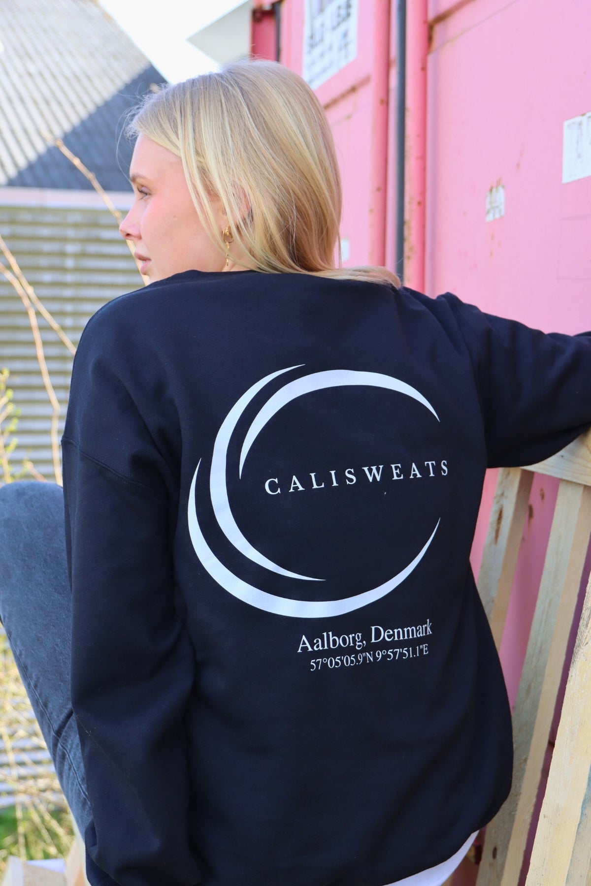 Sweatshirt DENMARK - black - Calisweats.dk