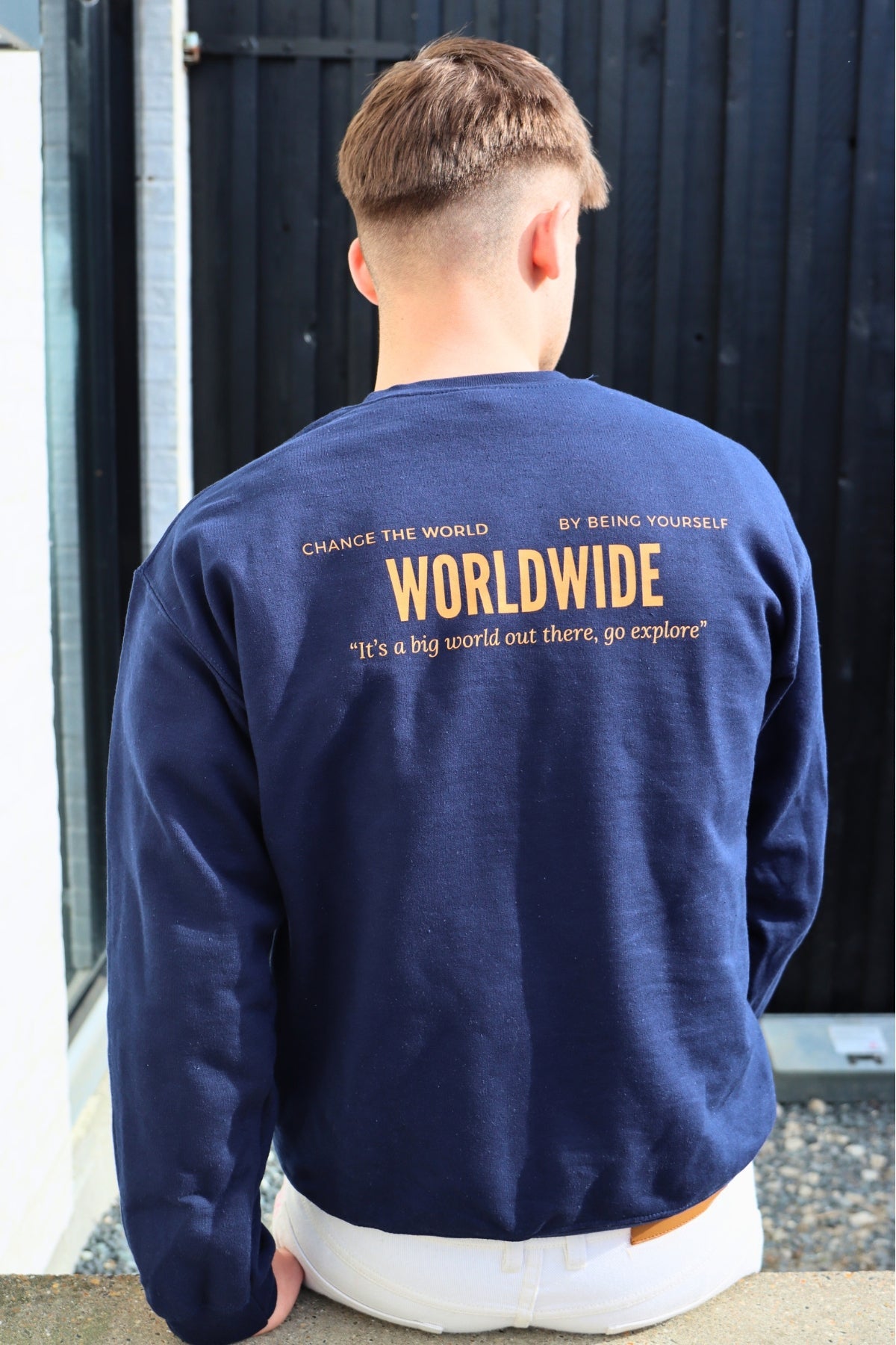 Sweatshirt Worldwide - navyblue - Calisweats.dk