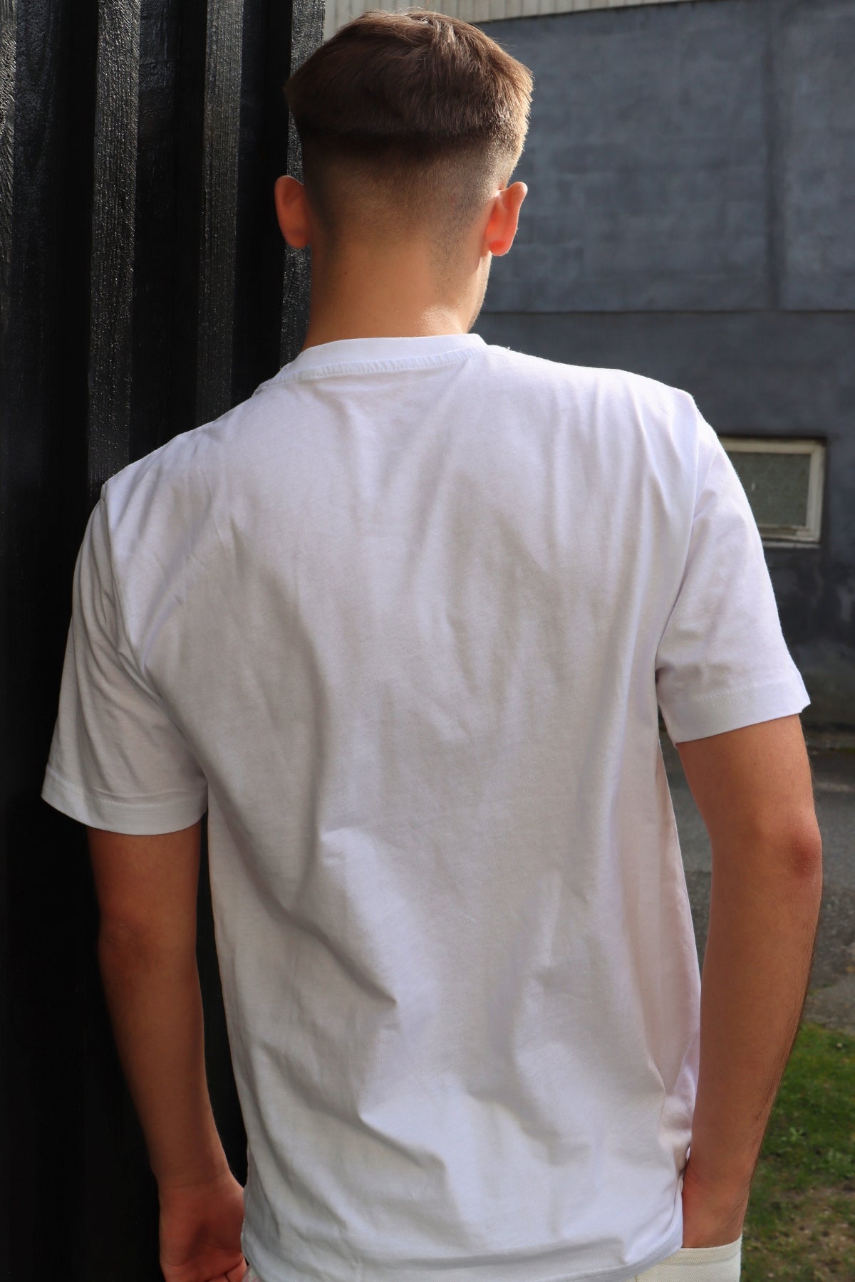 T-shirt Disco head - white - Calisweats.dk